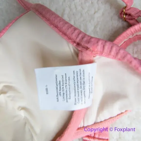 New! Peony Free People Panel Balconette Bikini Top, women‎ size L